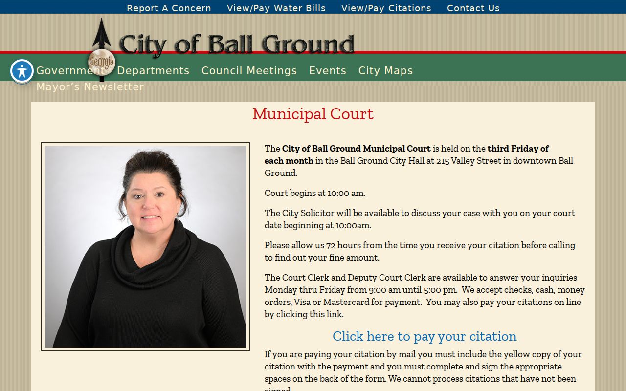 Ball Ground Cherokee County court records Municipal Court information