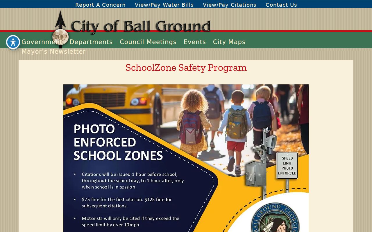 Ball Ground Cherokee County court records citation payment route