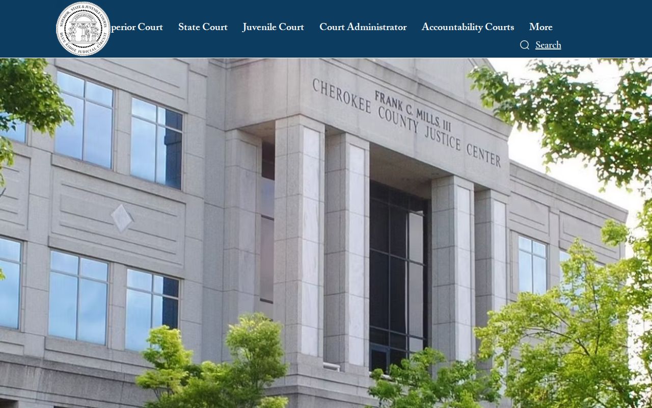 Cherokee County court docket Justice Center and Georgia courts access
