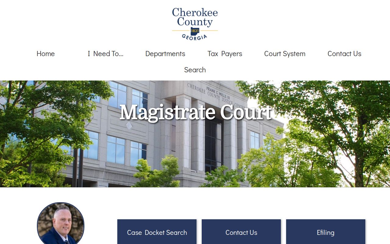 Cherokee County Magistrate Court docket and warrant records
