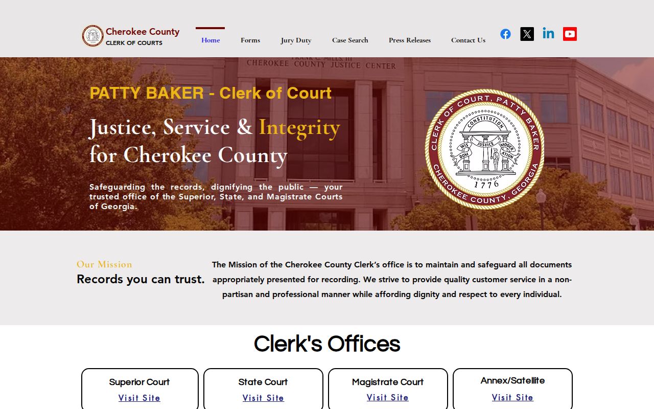 Cherokee County Clerk Patty Baker and court docket records